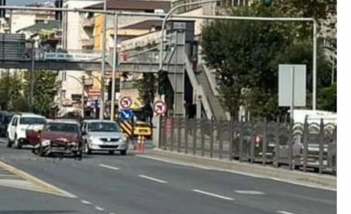 Haçkalı hoca kavşağında trafik kazası 2.Yaralı.