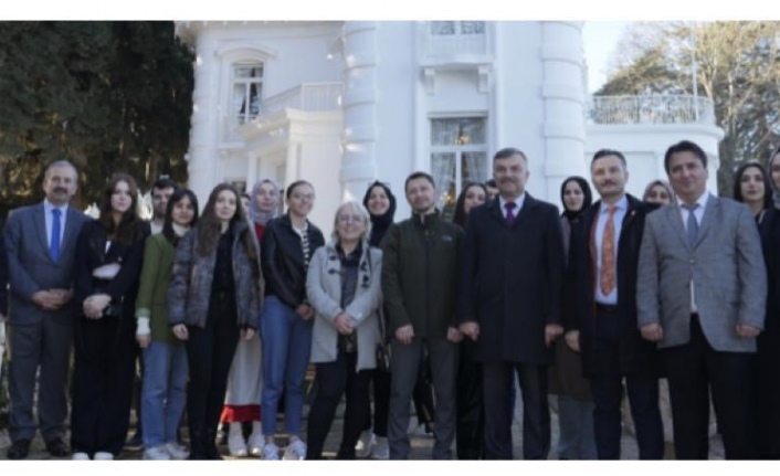 Öğrenciler Atatürk Köşkü’nü gezip inçelediler.