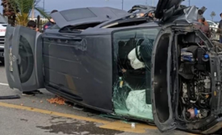 Trabzon’da trafik kazası 1. yaralı.