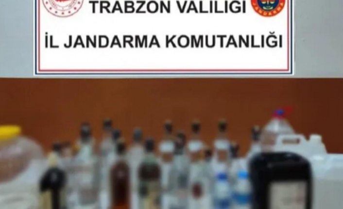 Jandarma’dan kaçak içki operasyonu.