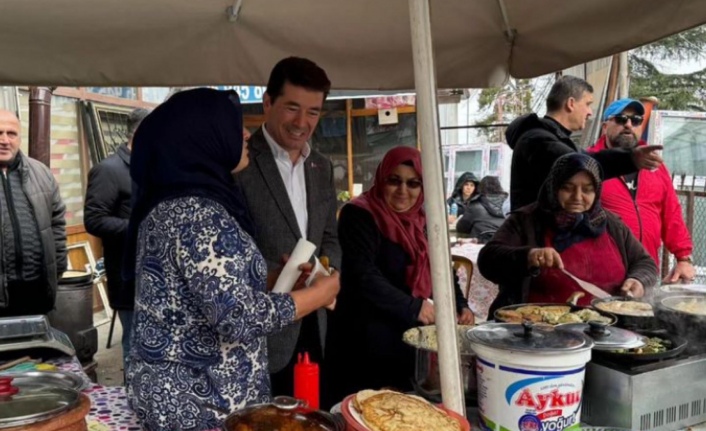 Başkan adayı Kaya kireçhane mahallesinde.