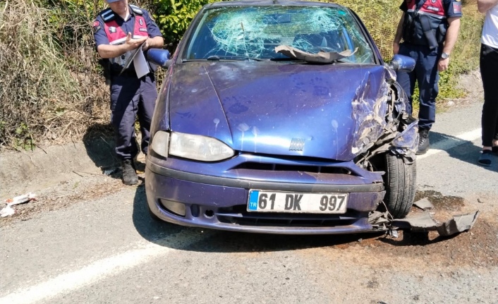 Ortahisar’da trafik kazası 4 yaralı.