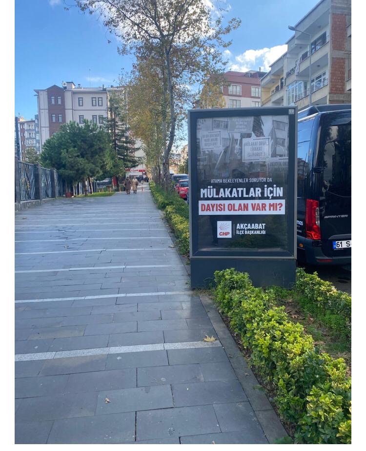 Akçaabat’ta Afişli Tepki