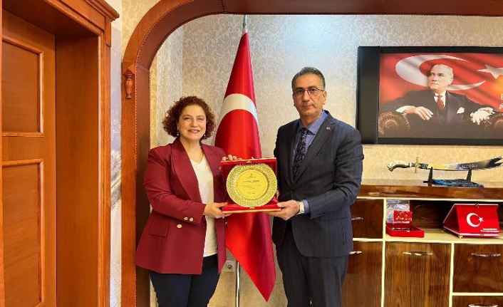 Kızılay’dan Başkan Azizoğluna Plaket