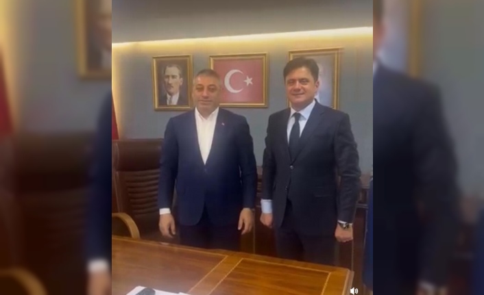 Ortahisar’da eski ve yeni başkan buluştu