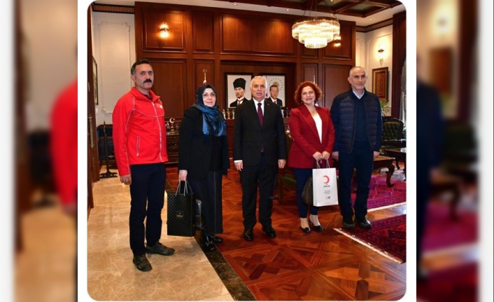 Türk Kızılay’ı Trabzon Şubesinden Vali Yıldırım’a Ziyaret