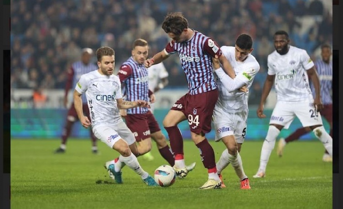 Trabzonspor, Trendyol Süper Lig'de 15. hafta mücadelesinde Kasimpaça ile karsilasti ve 2-2 berabere kaldi.