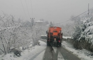 BÜYÜKŞEHİR KARLA MÜCADELEYE ARA VERMEDEN DEVAM...