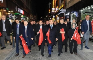 Cumhur İttifakı Türk bayrakları ile yürüdü