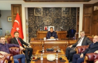 Milletvekili Aydın Başkan Hekimoğlu’nu ziyaret...