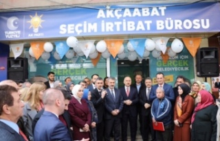 AKÇAABAT'TA AK PARTİ SEÇİM İRTİBAT BÜROSU...