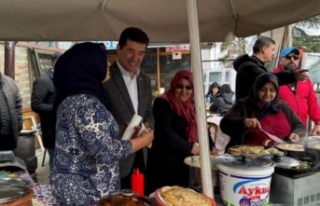 Başkan adayı Kaya kireçhane mahallesinde.