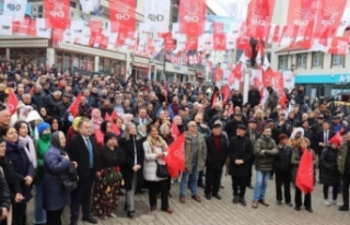 Başkan adayı Tokgöz’ün Adayı tanıtımı mitinge...