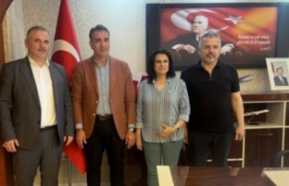 Başkan Bayrak ve Saral Başkan Azizoğlu’nu Ziyaret...