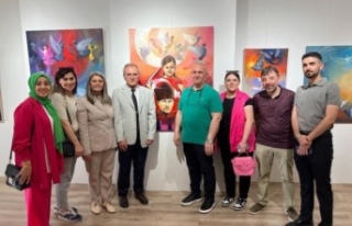 Ressam Kadir şişkinoğlunun sergisi açıldı