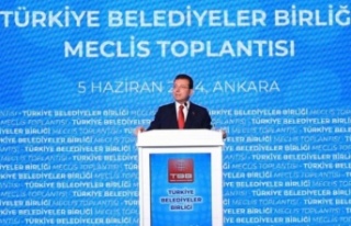 Türkiye belediyeler birliği başkanlığına İmamoğlu.