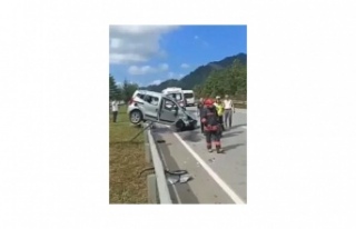 Of-Çaykara yolunda trafik kazası 1.Ölü.