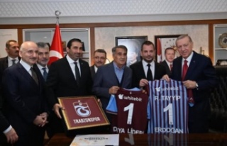 Cumhurbaşkanı Erdoğan Trabzonspor yönetimini kabul...