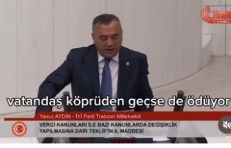 Milletvekili Aydın AKP’ye deli dumrul gibisiniz dedi.