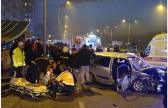 Vakfikebir’de Trafik kazası 3 yaralı.